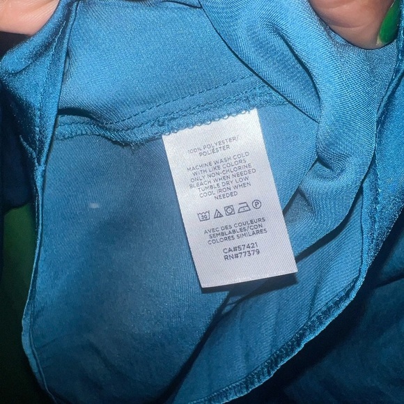 NWT Ann Taylor Elegant Blue Women's Top size Small Petite - Picture 6 of 6